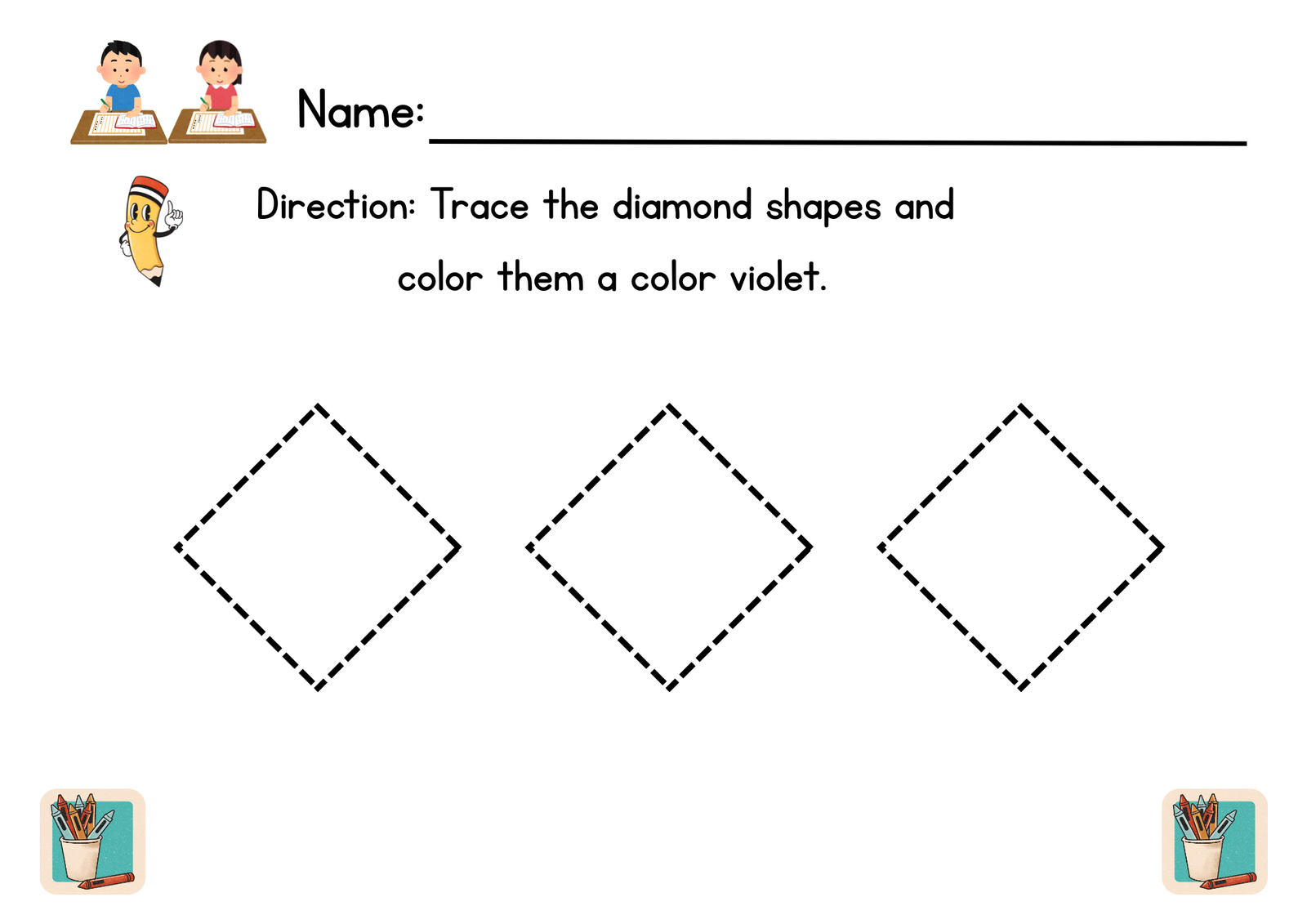 I Can Trace And Color Different Shapes - Image 6
