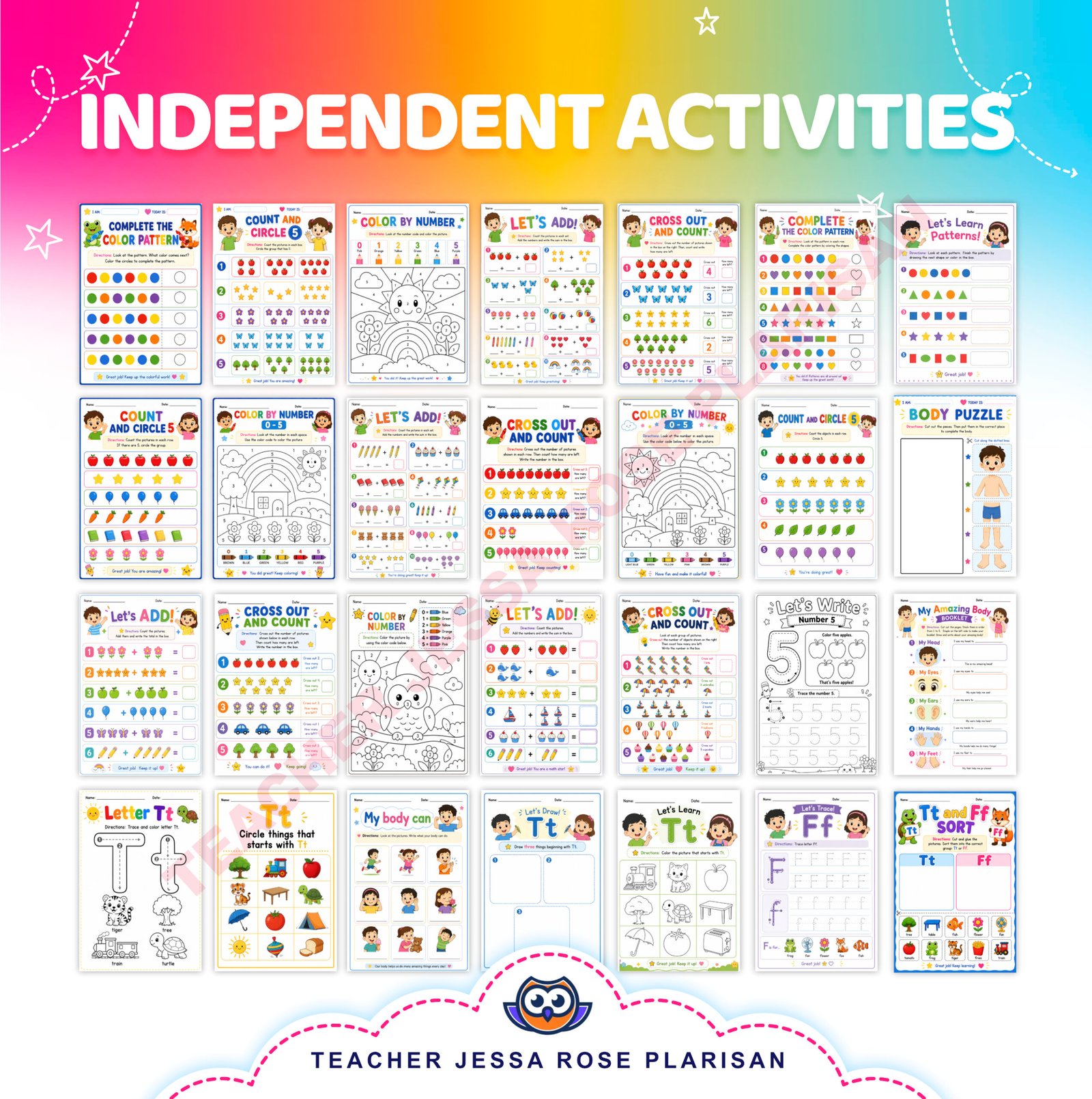 WEEK 7 - KINDERGARTEN FIRST TERM COMPLETE PACKAGE - Image 8