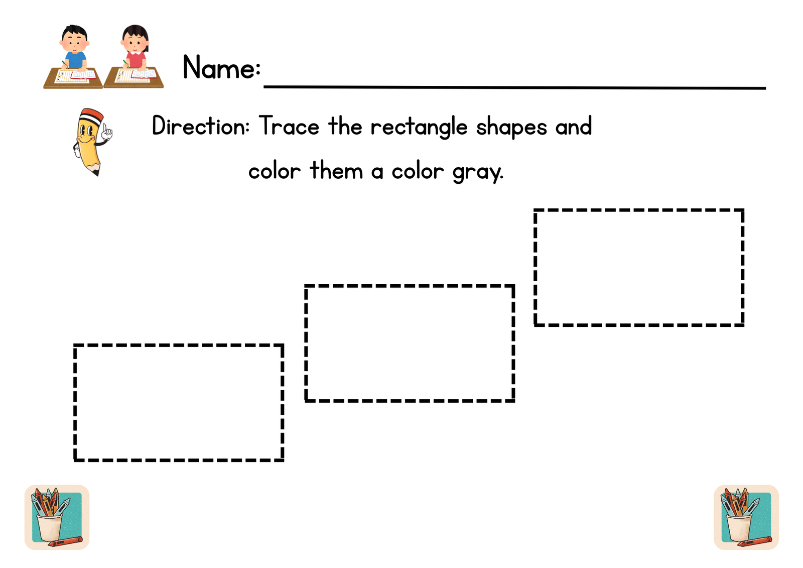 I Can Trace And Color Different Shapes - Image 9