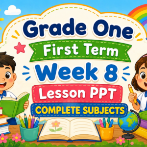Powerpoint Presentation (PPT) Term 1 (First Term) Week 8 Grade 1 (COMPLETE SUBJECTS)