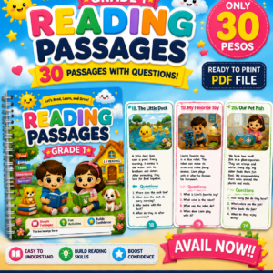 READING PASSAGES GRADE 1