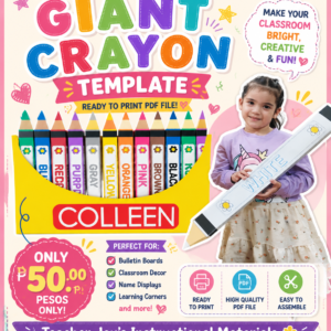 GIANT CRAYON TEMPLATE