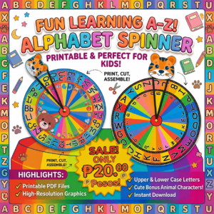 ALPHABET SPINNER PRINTABLE