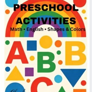 Preschool mix activity worksheets|Math, English, Shapes, Colors