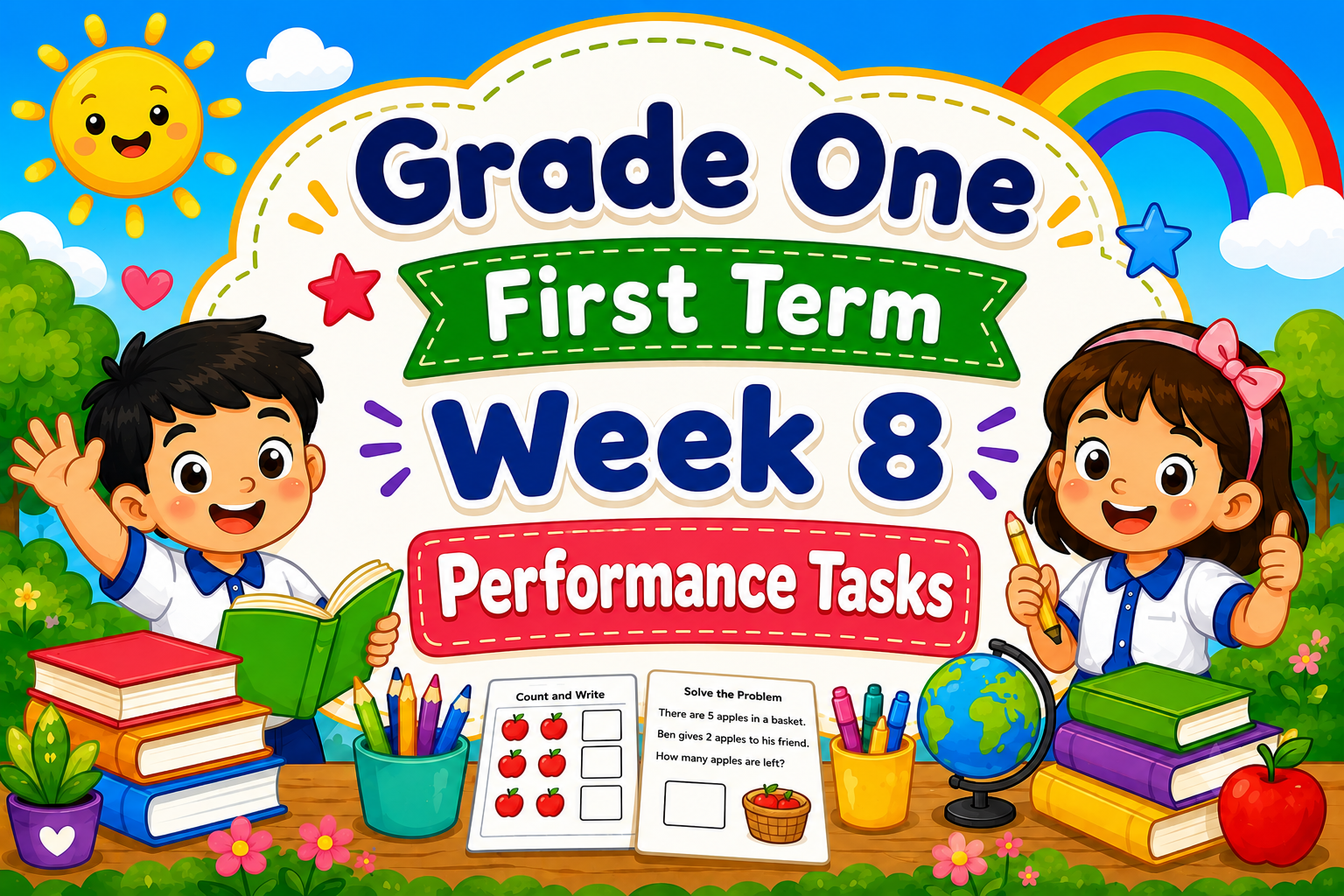 PERFORMANCE TASKS FOR GRADE 1 Term 1 (First Term) Week 8 COMPLETE SUBJECTS