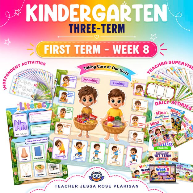 WEEK 8 - KINDERGARTEN FIRST TERM COMPLETE PACKAGE