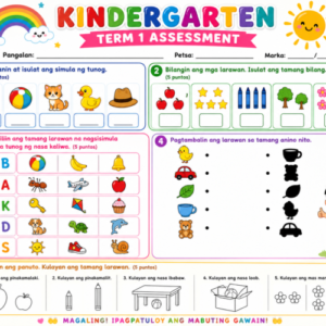 Kindergarten First Term Assessment