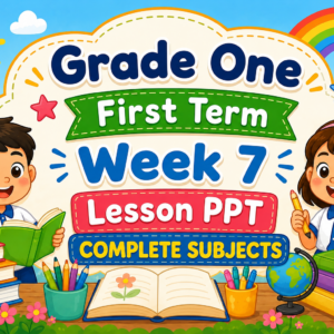 Powerpoint Presentation (PPT) Term 1 (First Term) Week 7 Grade 1 (COMPLETE SUBJECTS)