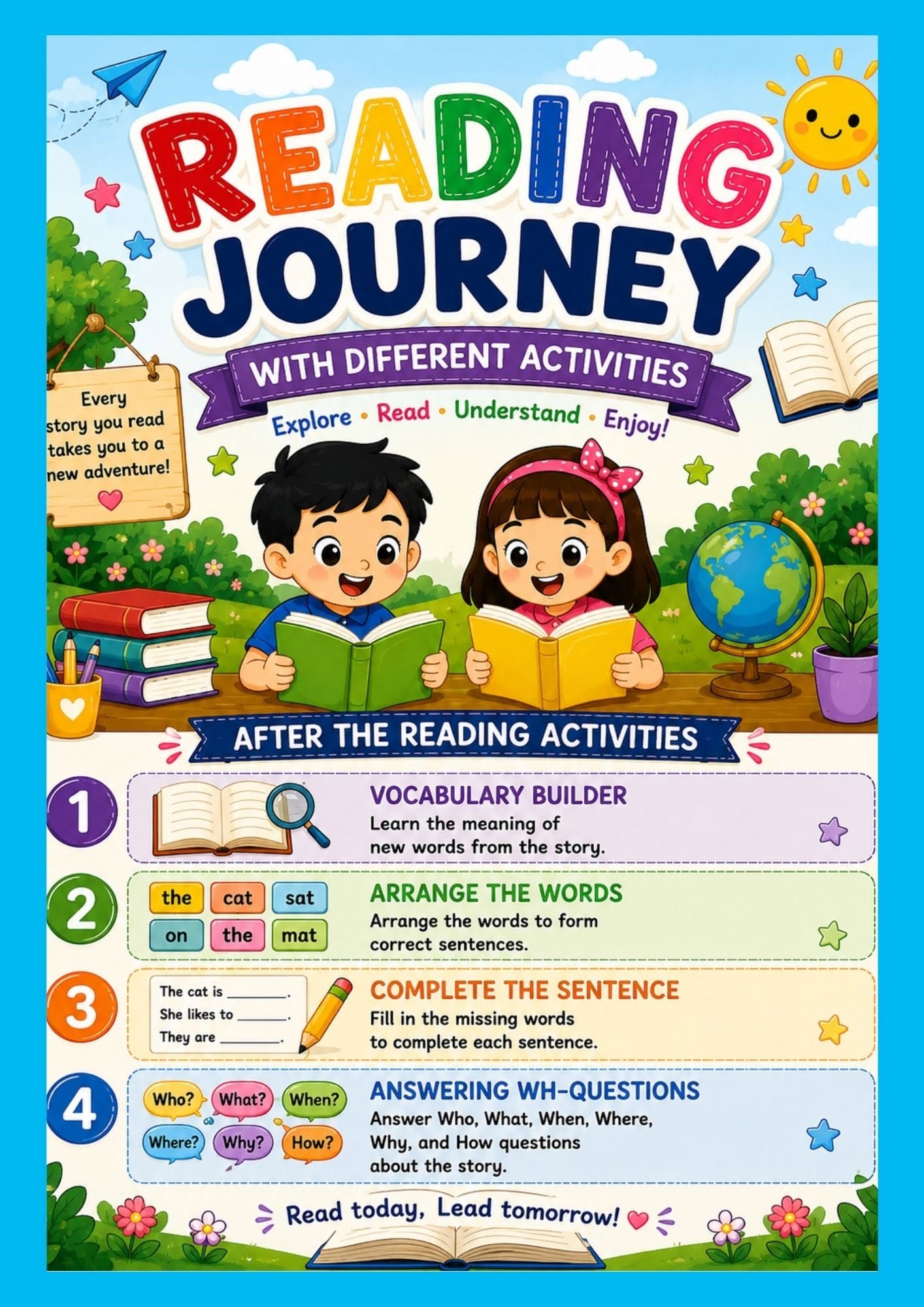 Grade 3 English Reading Journey – Stories & Comprehension Activities