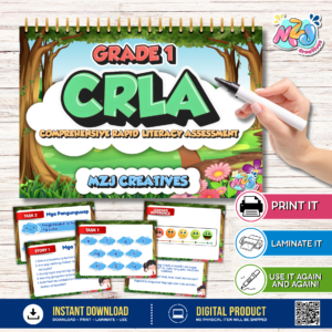 Comprehensive Rapid Literacy Assessment (CRLA) Grade 1 | Ready-to-Print PDF | Reusable Literacy Assessment Tool