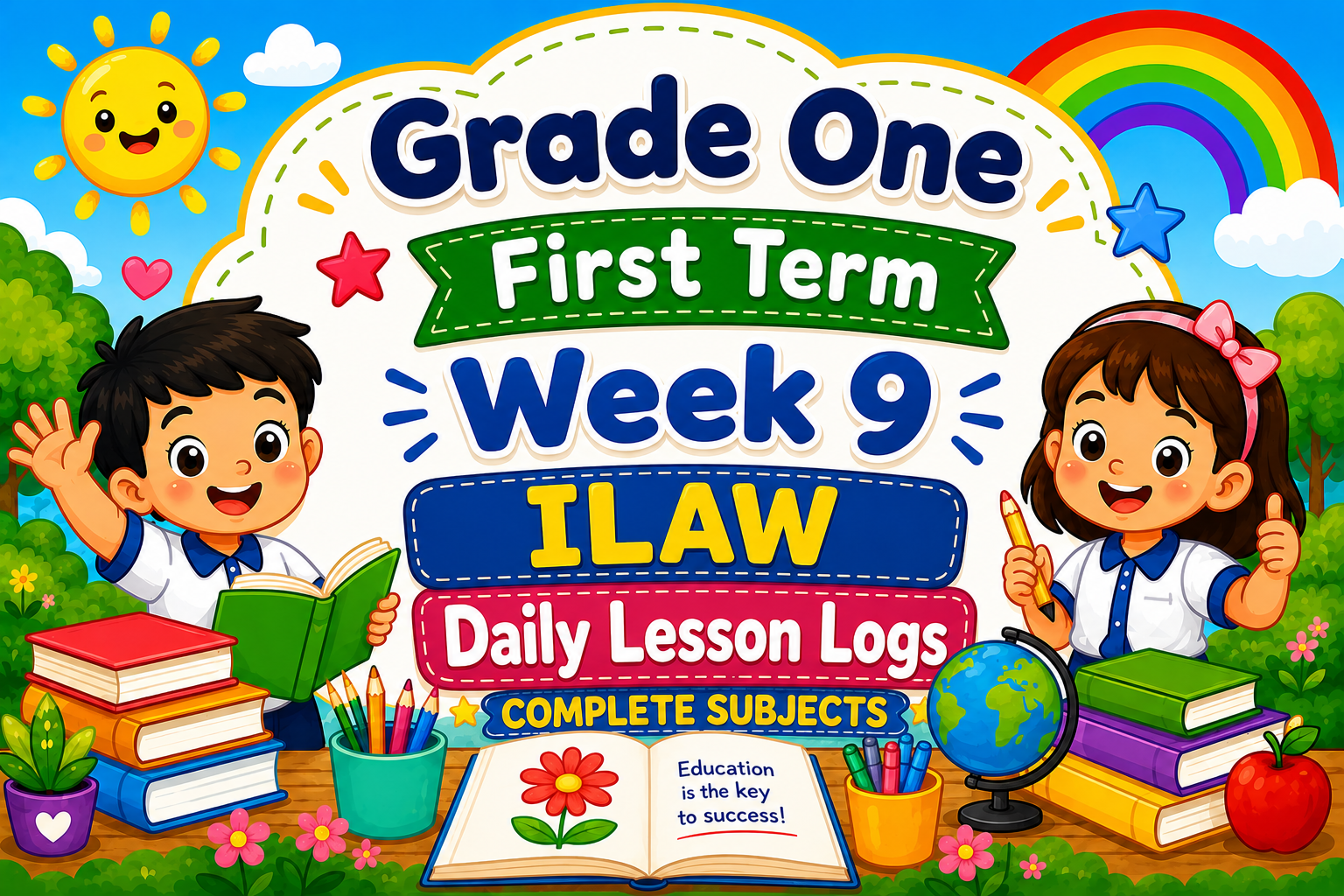 ILAW Daily Lesson Log || First Term Week 9 || GRADE ONE LEVEL || ALL SUBJECTS