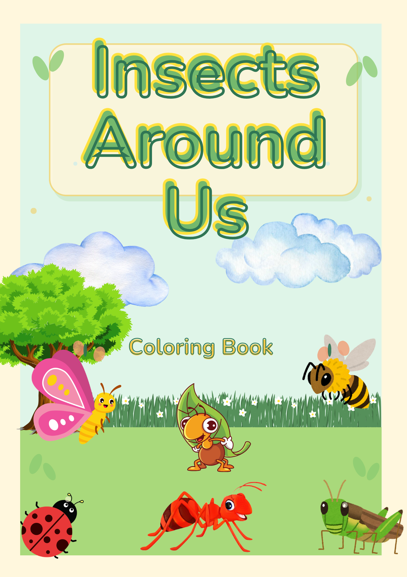 ElieDigitals:Insects Around Us Coloring Book