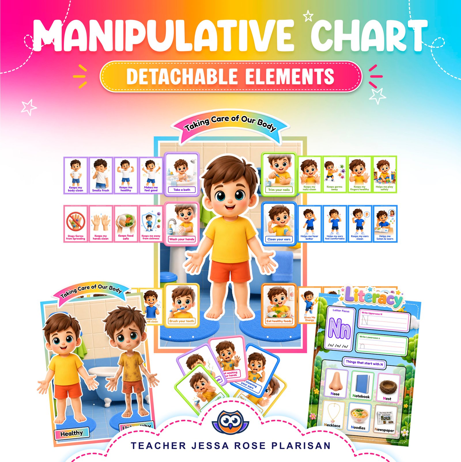 CLASSRROM OBSERVATION - Kindergarten Term 1 - Week 8 - Day 1 Topic (ILAW) - I can take care of my body - Image 2