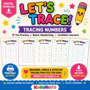 Tracing Numbers Printable Activity