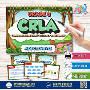Comprehensive Rapid Literacy Assessment (CRLA) Grade 3 | Ready-to-Print PDF | Reusable Literacy Assessment Tool