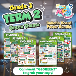 Grade 3 Second Term Bulletin Board Poster Set – Green Theme | Updated Budget of Work Aligned | 6 Ready-to-Print Classroom Posters