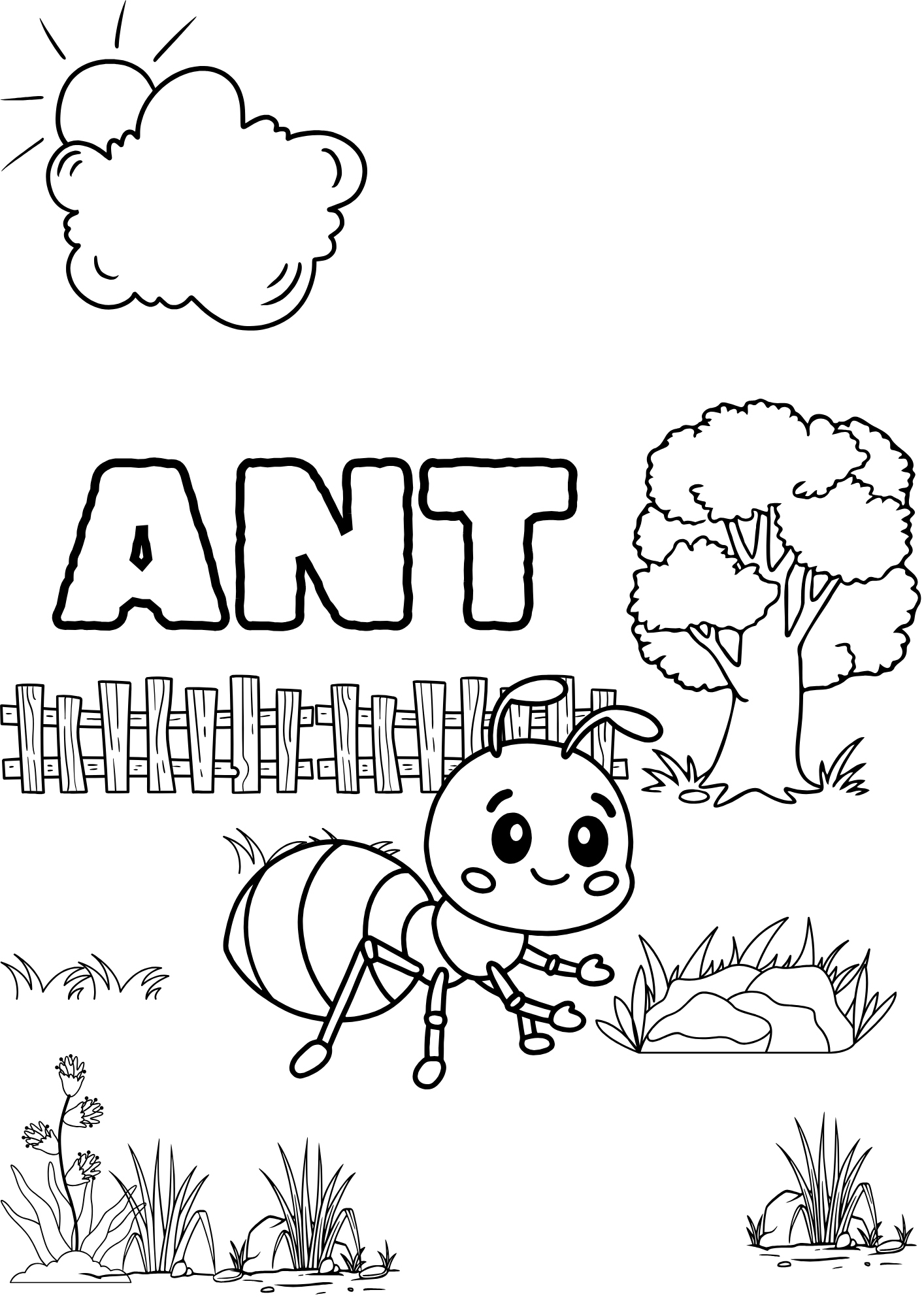 ElieDigitals:Insects Around Us Coloring Book - Image 3
