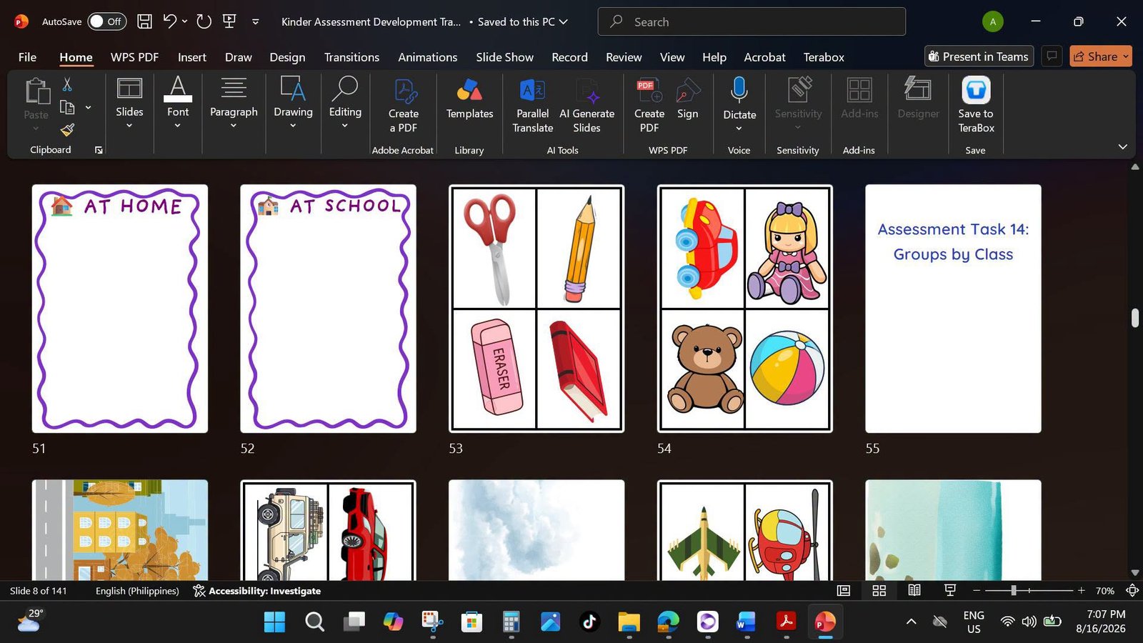 Kinder assessment development tracker booklet & teachers’ printable materials - 163 slides editable ppt - Image 4