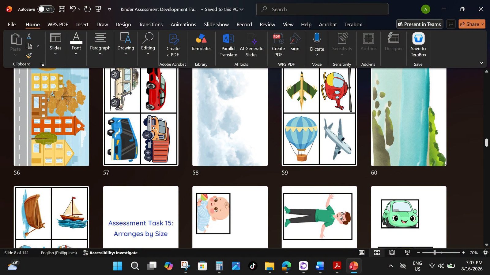 Kinder assessment development tracker booklet & teachers’ printable materials - 163 slides editable ppt - Image 5