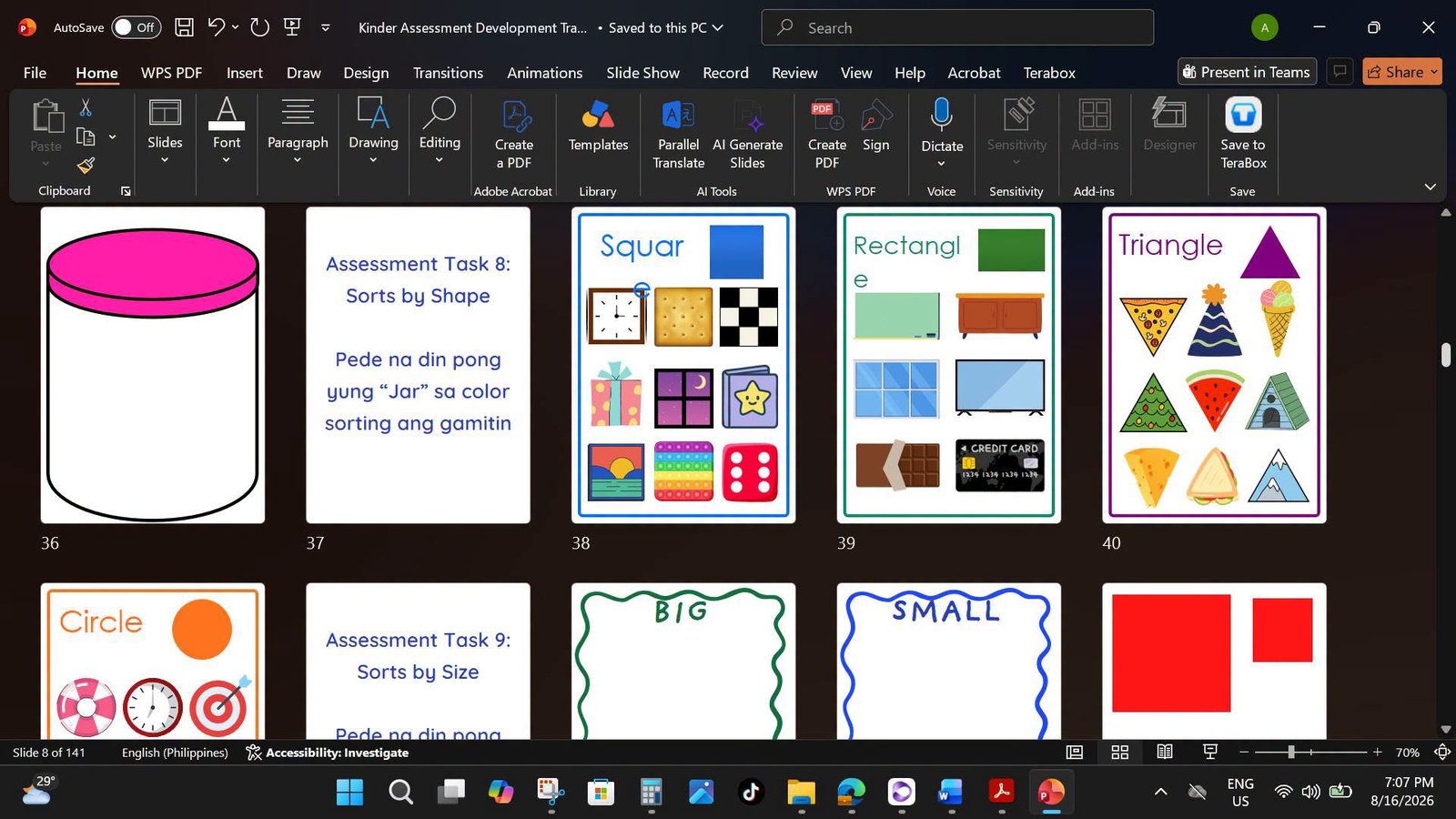 Kinder assessment development tracker booklet & teachers’ printable materials - 163 slides editable ppt - Image 3