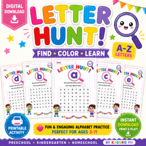 Lowercase Letter Hunt Printable Activity