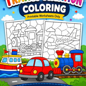 Transportation Coloring | Printable PDF