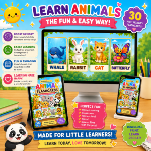 Cute Animal Flashcards