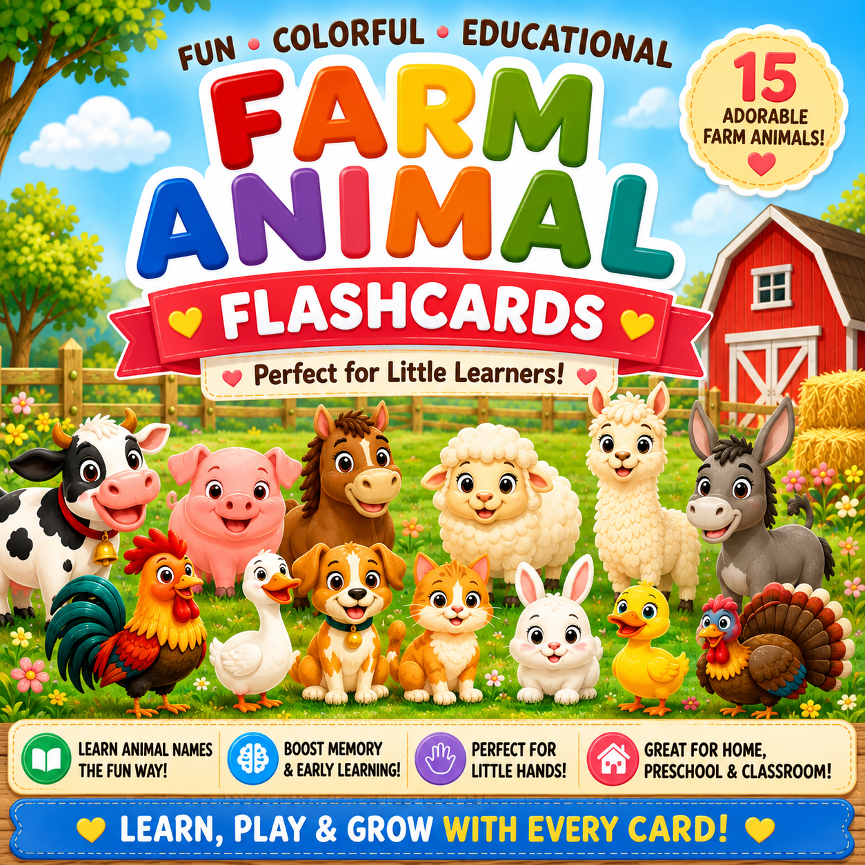 Farm Animal Flashcards