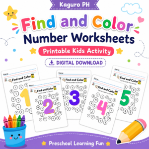 Find and Color Number Worksheets