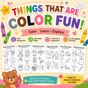 Things That Are Color printable activities