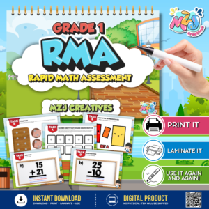 Rapid Math Assessment (RMA) for Grade 1 | Ready-to-Print & Laminate Math Assessment Tool | PDF