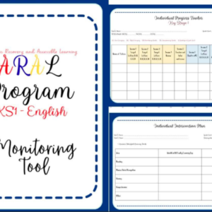 ARAL Program Monitoring Tool for KS1 Reading - English