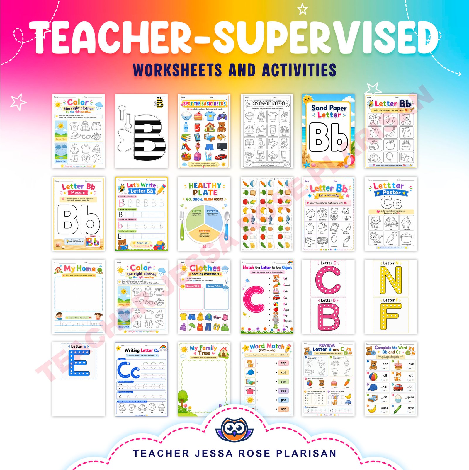 WEEK 9 - KINDERGARTEN FIRST TERM COMPLETE PACKAGE - Image 3