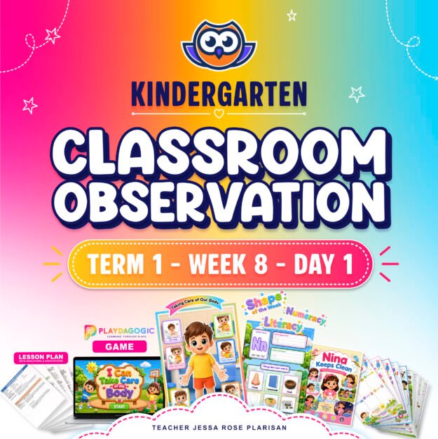 CLASSRROM OBSERVATION - Kindergarten Term 1 - Week 8 - Day 1 Topic (ILAW) - I can take care of my body