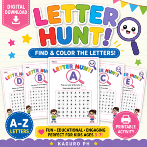 Uppercase Letter Hunt Printable Activity