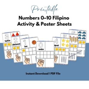 Numbers 0–10 Filipino Activity & Poster Sheets