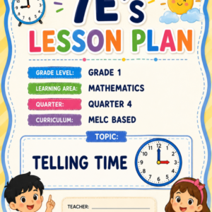 7E's Lesson Plan Format