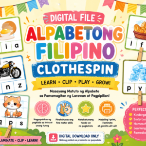 Alpabetong Filipino Clothespin