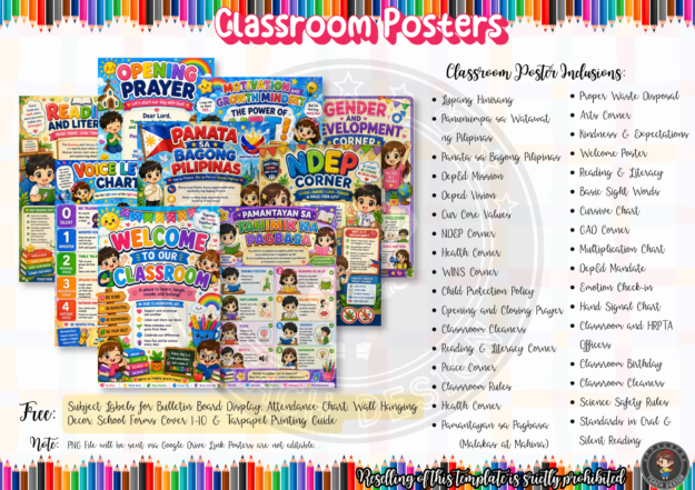 ✨ UPGRADED CLASSROOM POSTERS TEMPLATE – NOW AVAILABLE! ✨