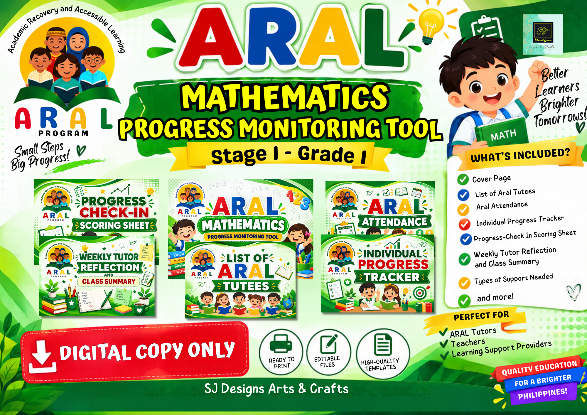 ARAL MATH PROGRESS MONITORING TOOL FOR GRADE 1