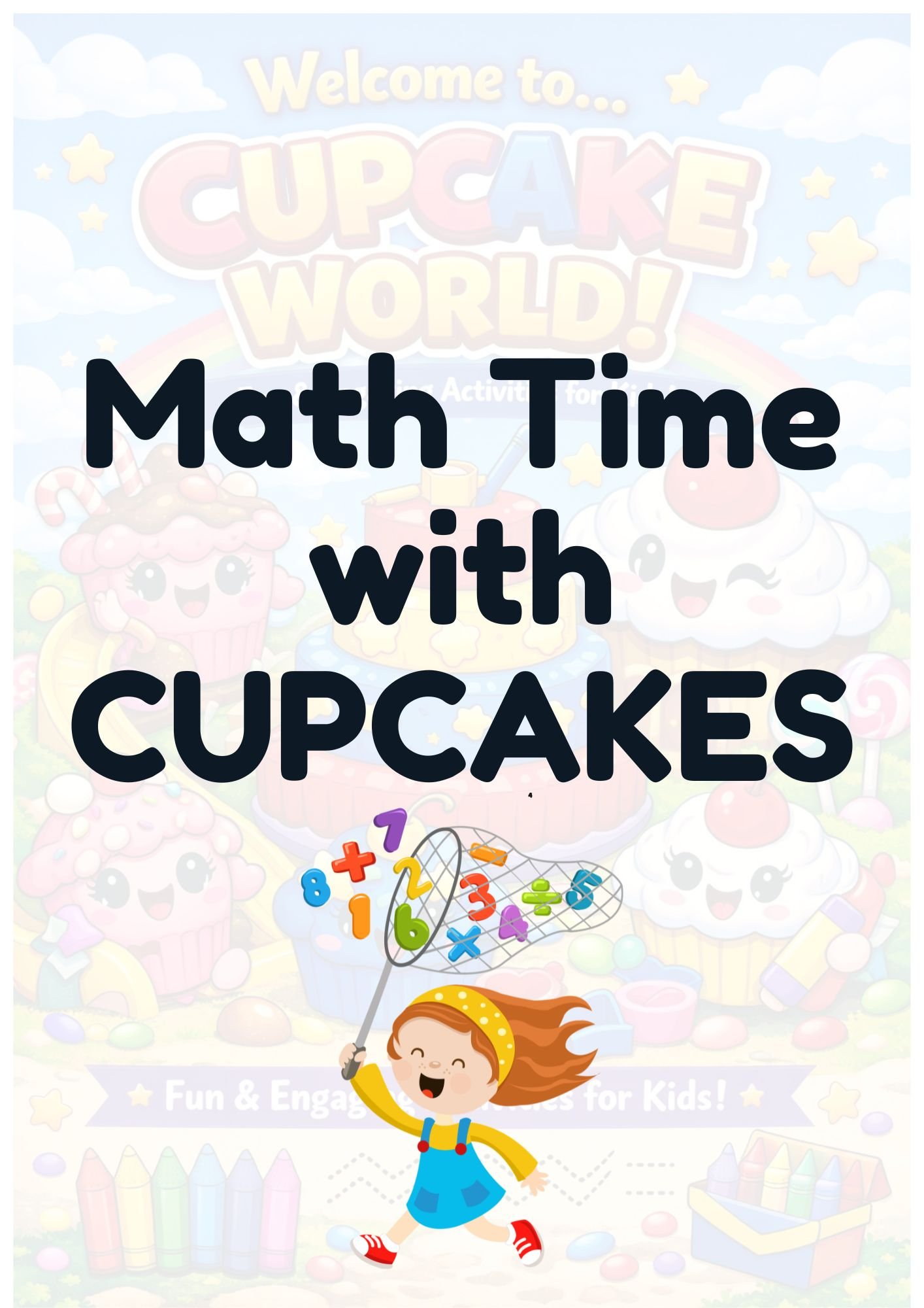 FREE Math Time with CUPCAKES worksheets - Image 5