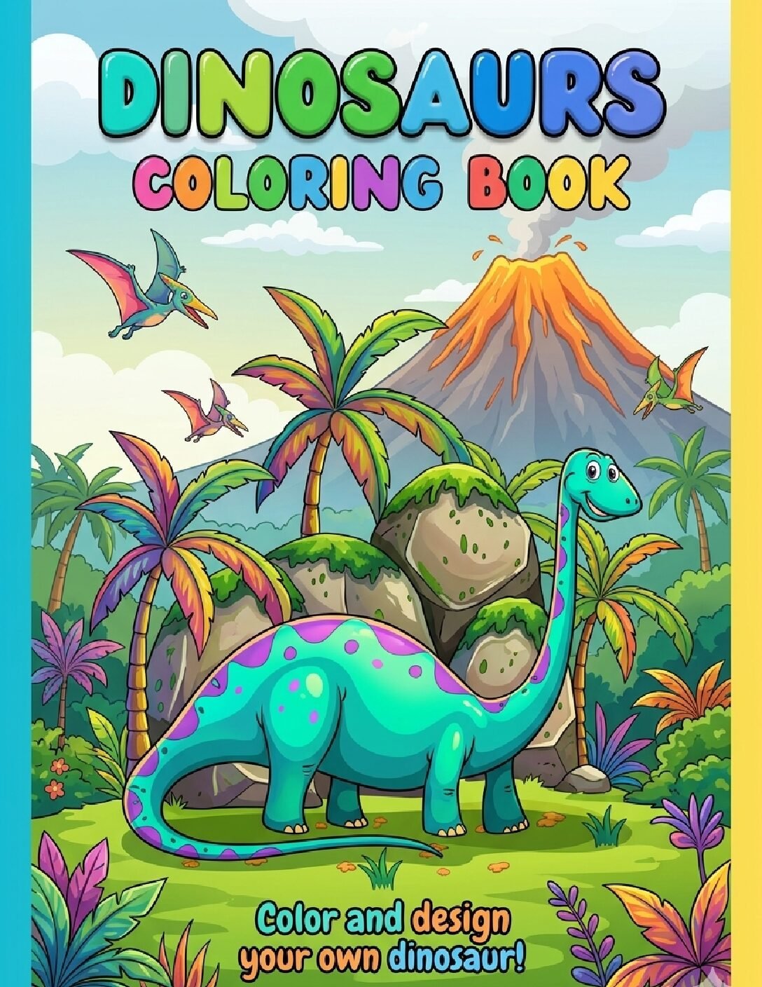 Dinosaurs coloring books