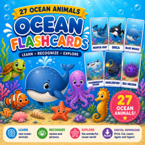 Ocean Animal Flashcards