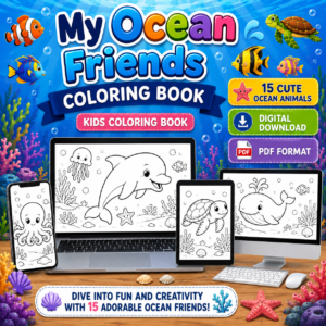 My Ocean Friends Coloring Book