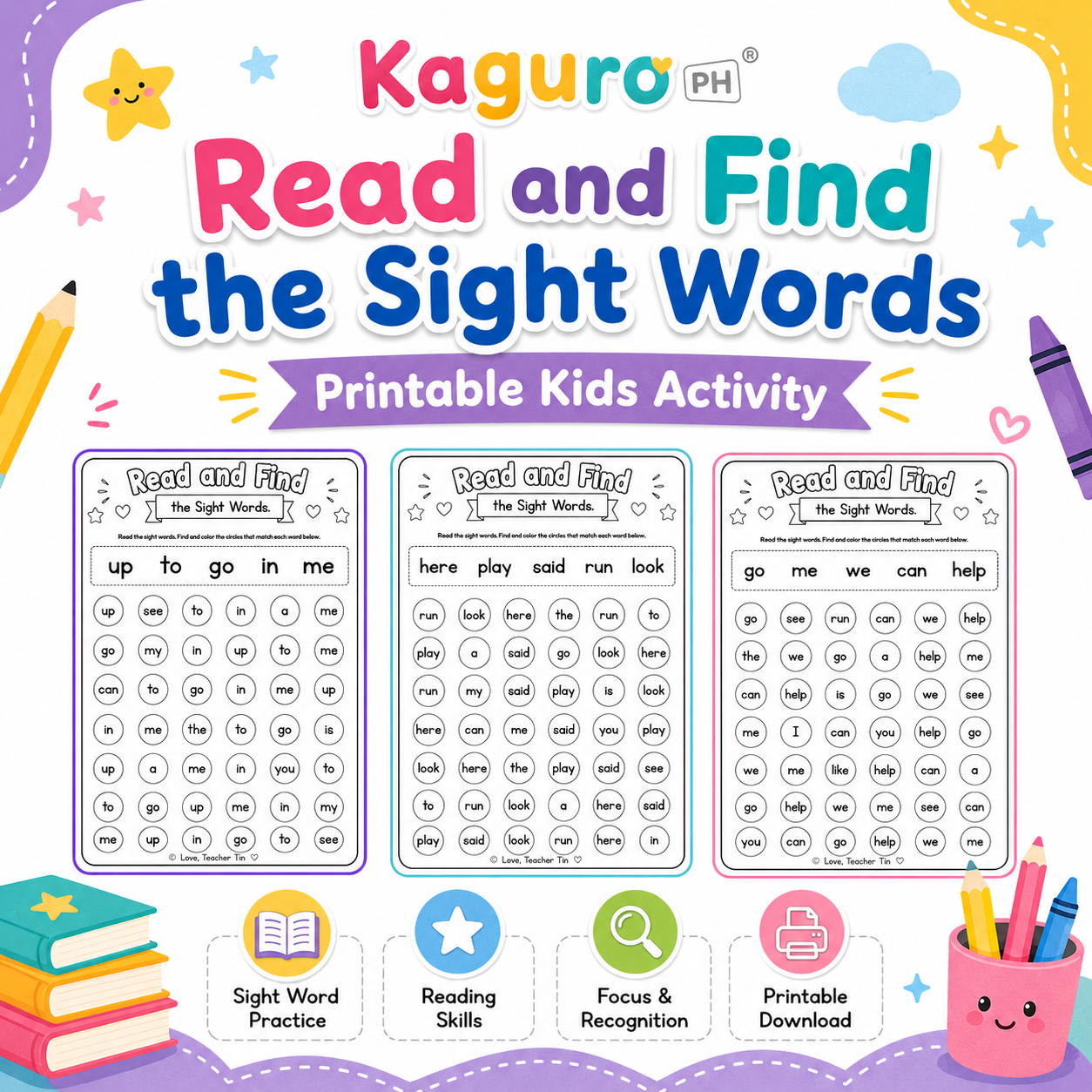 Read and Find the Sight Words