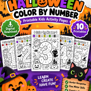 Color by Number- Halloween Theme