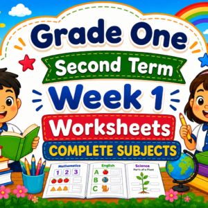 WORKSHEETS FOR GRADE 1 Term 2 (Second Term) Week 1 COMPLETE SUBJECTS