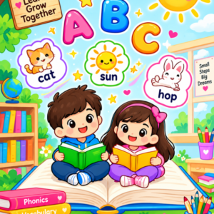Grade 1 Beginning Reading Mega Bundle – 10-in-1 Phonics & Reading Comprehension Workbook (CVC, Sight Words, & Simple Sentences)