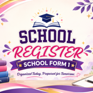 Pink and Purple School Form Cover