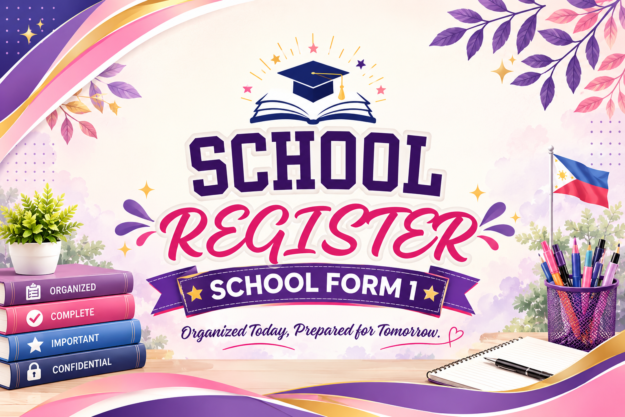 Pink and Purple School Form Cover